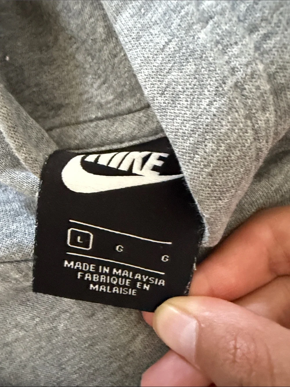 Nike Kids Gray Hooded Pullover Sweatshirt